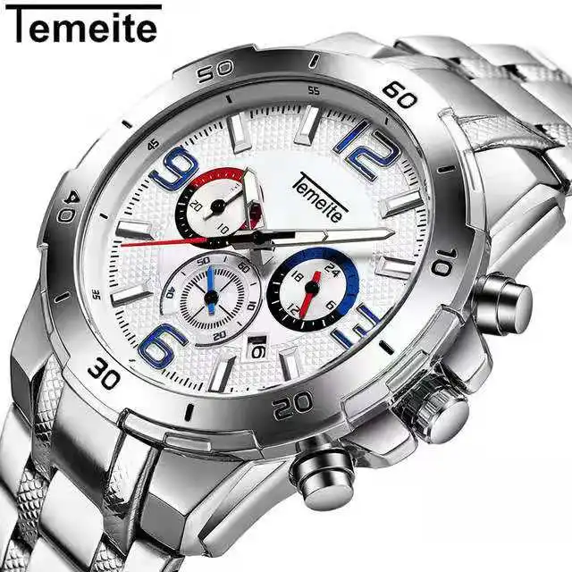 Fashion Luxury Brand Waterproof and shockproof Military Sport Watches Men Silver Steel Digital Quartz Analog Luminous Watch Fashion Luxury Brand Waterproof and shockproof Military Sport Watches Men Silver Steel Digital Quartz Analog Luminous Watch