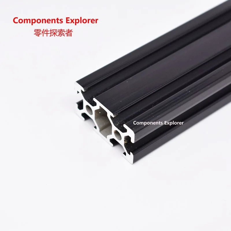 

Arbitrary Cutting 1000mm 2040 Black Aluminum Extrusion Profile,Black Color.