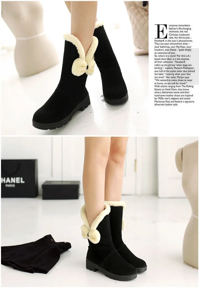 Botas de Neve Sapatos de Bebê Botas de Algodão de Pelúcia Calçados Infantis Meninas Botas Outono Inverno 2020 Novas Crianças Grandes Quente Criança Sapatos Princesa Ks267 6 Novas Crianças Grandes Botas de neve Quente