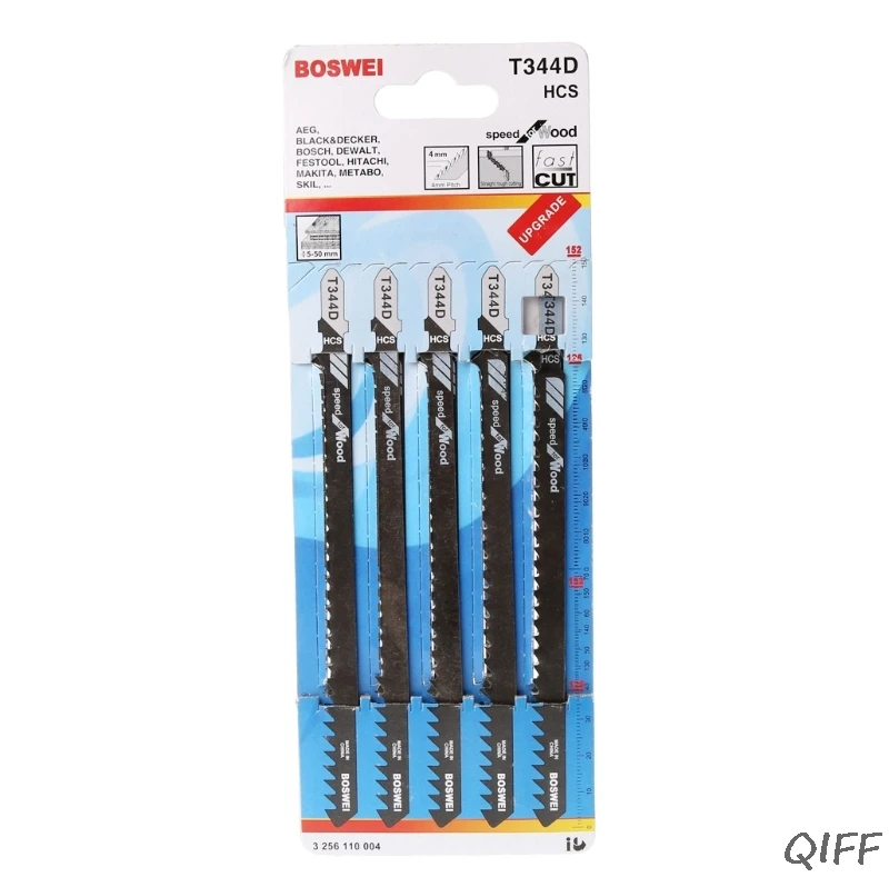 

5 Pcs 152mm T344D Saw Blades Clean Cutting For Wood PVC Fibreboard Saw Blade Mar28