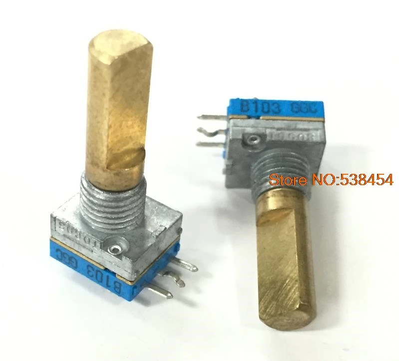 

2PCS TP96N93 precision potentiometer switch B10K single joint length 20MM effective resistance 90 degrees light feel