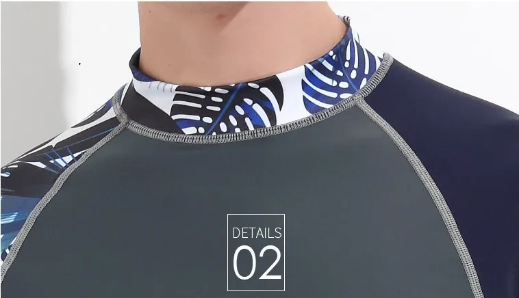 Rashguard dos homens de manga longa maiô