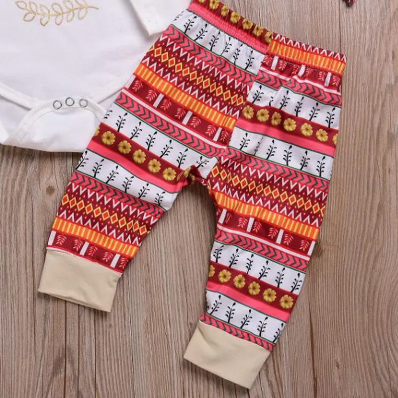 Комплекты праздничной одежды «Мой первый день благодарения» комплект одежды для новорожденных повязка на голову+ боди+ штаны весенняя одежда для мальчиков и девочек