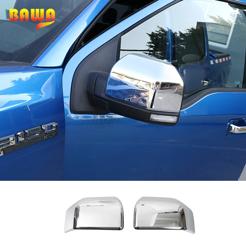 For 06-10 Ford Fusion Chrome Door Rear View Mirrors Cover Set Pair Cap