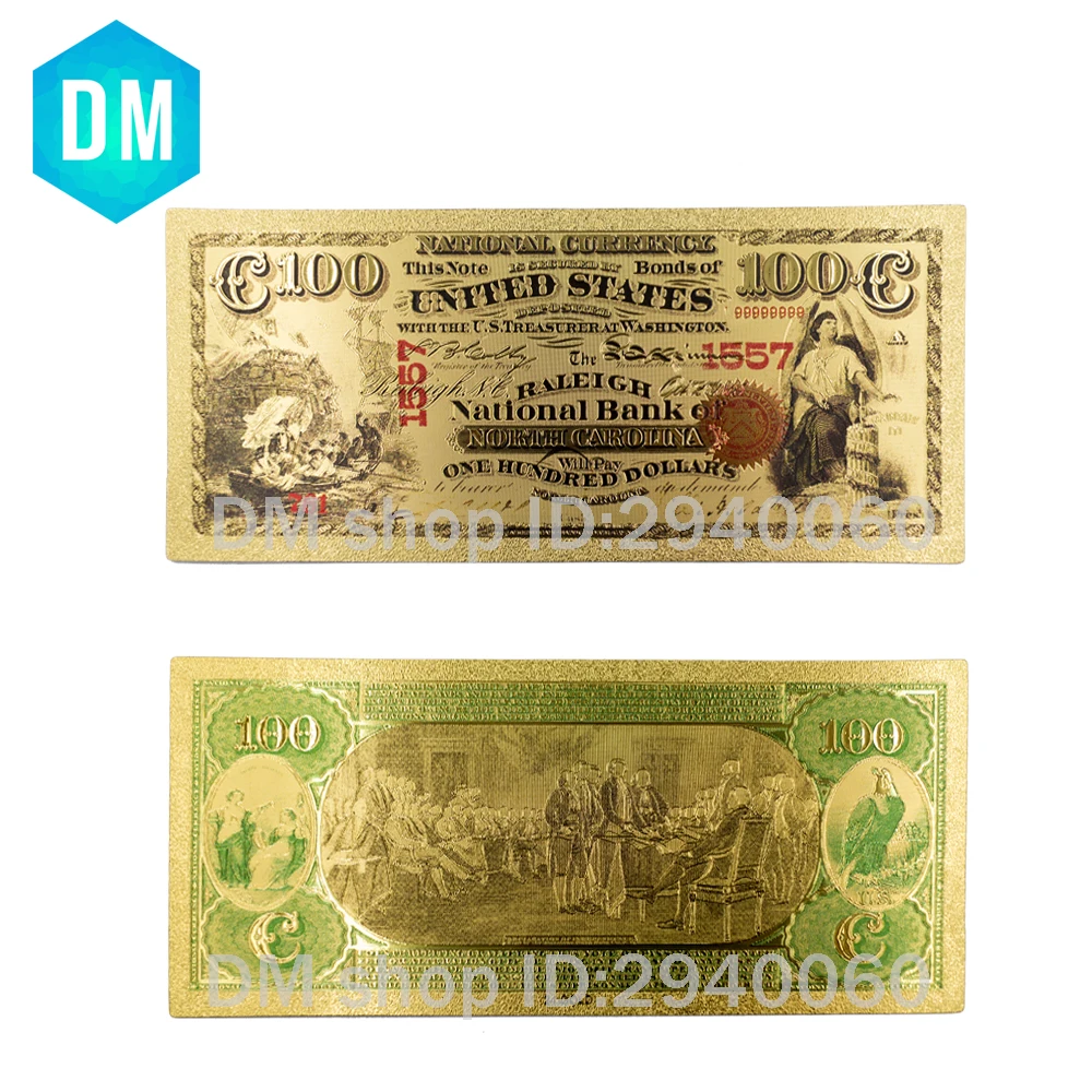 gold plated bank note