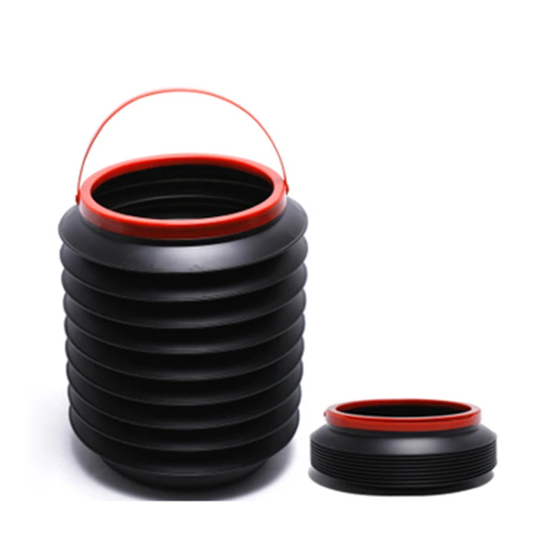 

Car retractable storage bucket 4L Magic stowing tidying folding water barrel trash bin Unbrella holder travel outdoor tools