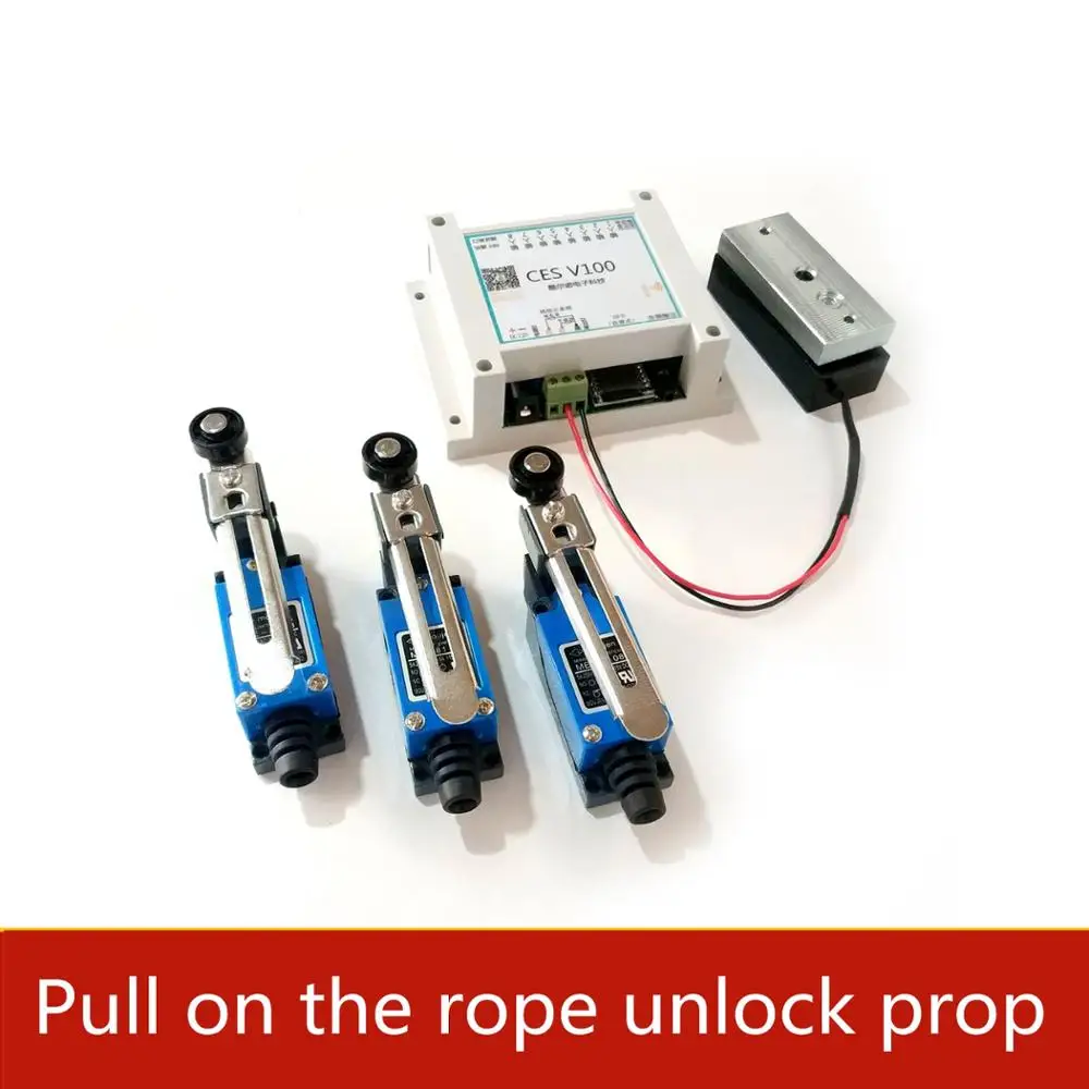 

NEW Takagism game Pull rope organ Pull-in order to open the electromagnetic lock real life games escape room props