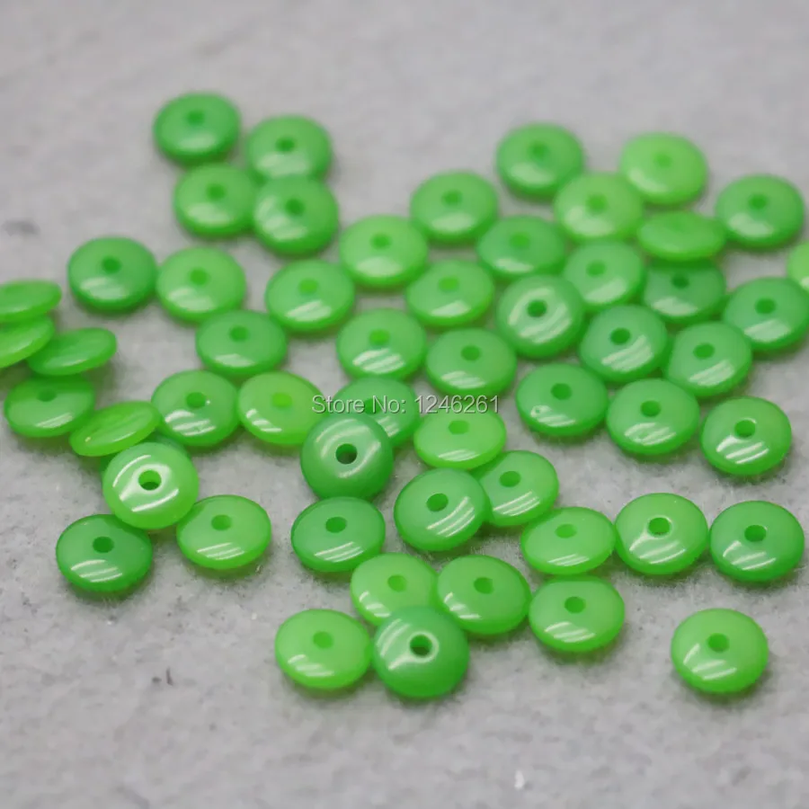 

100PCS Green Beeswaxes Spacers separate beads Fittings for Accessory DIY Machining parts Design 8mm New Jewelry Making Findings