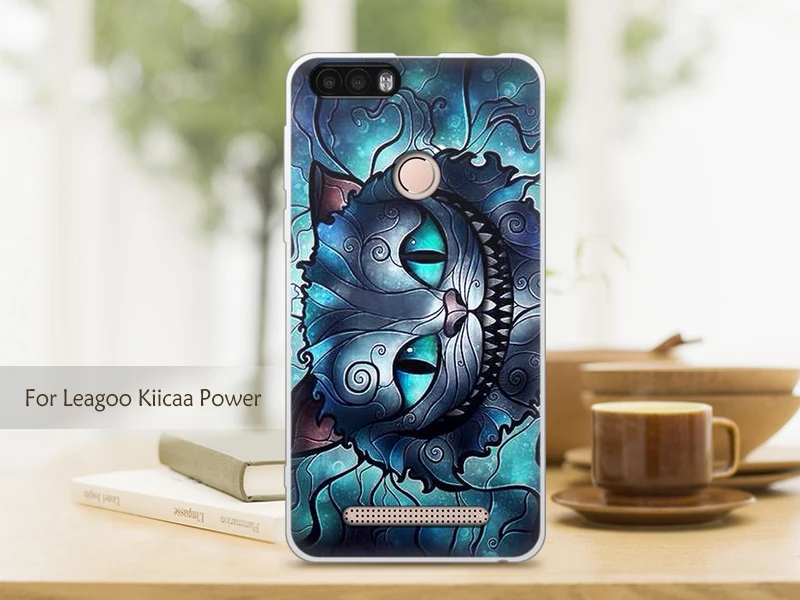 Чехол eiimoo, чехол для Leagoo Kiicaa power, силиконовый чехол, мультяшный принт, 3D рельеф, ТПУ, задняя Сумка для Funda, Leagoo, чехол для Kiicaa power