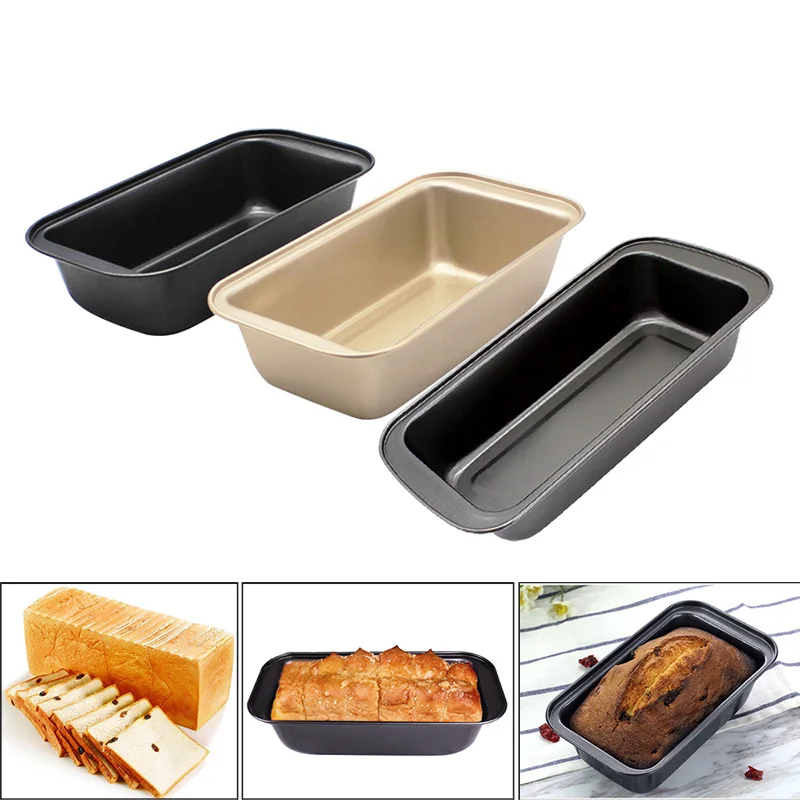 

1PCs Baking Pan Nonstick Carbon Steel Bread Pan Loaf Pan Rectangular Long Toast Box Baking Supplies Cheese Toast Baking Molds