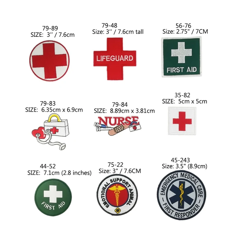 Аптечка для первой помощи стетоскоп сердце медицинский медсестры доктор патчи для одежды Кепка шляпа рюкзак вышитая железная аппликация