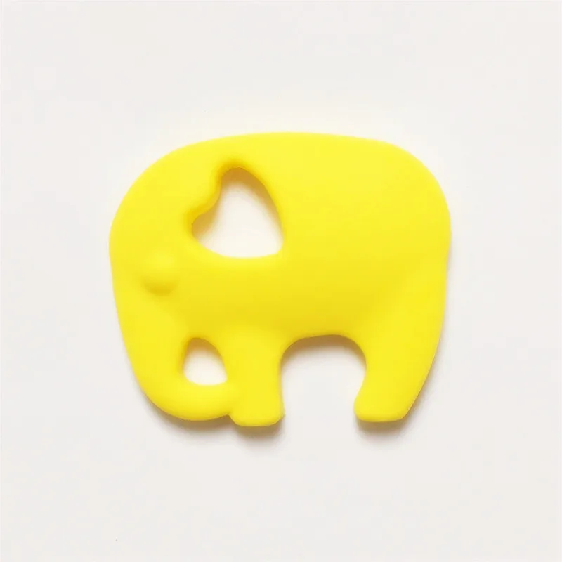 Chenkai 20 шт Силиконовые соски-пустышки слона DIY Детские пустышки для кормления грудью соска ювелирные изделия игрушка для мамочки BPA бесплатно - Цвет: Yellow