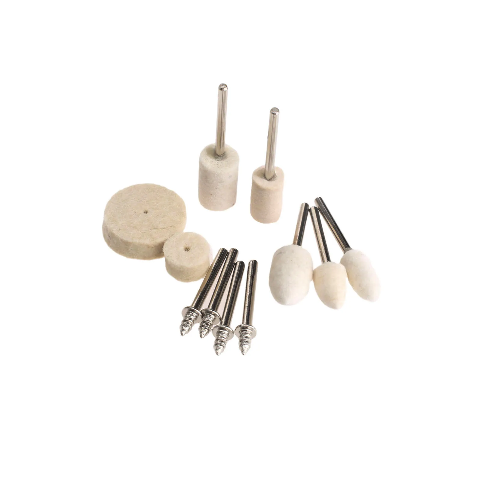 Generic Mandrel Mounted White Conical Felt Point Polishing Tool