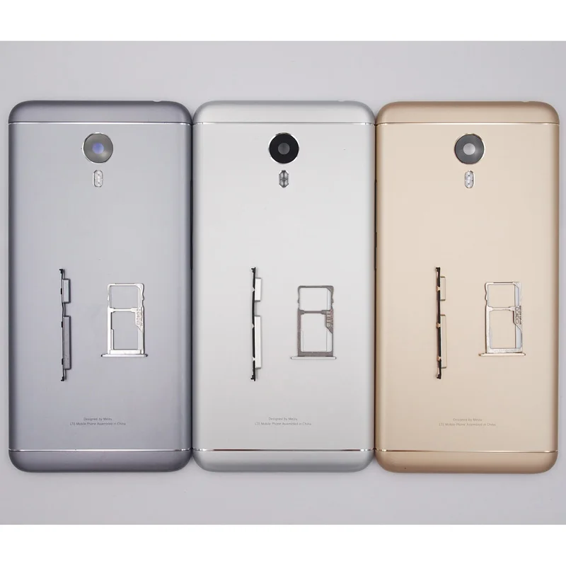

BaanSam New Battery Door Back Cover SIM Card Tray Housing Case For MEIZU M3 Note 5.5 Inch M681 With Antenna+Power Volume Buttons