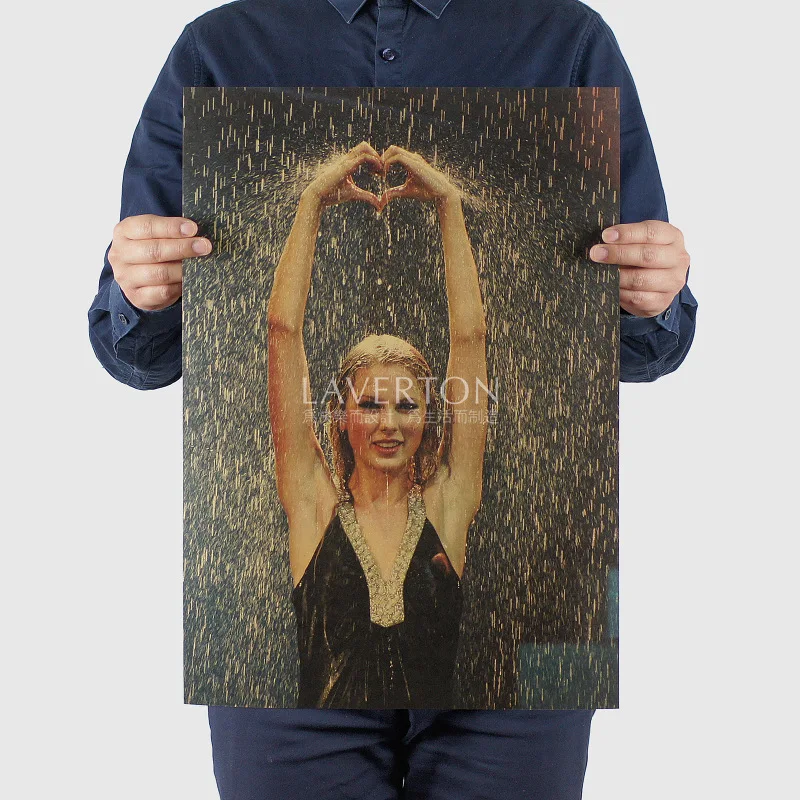 

Love Story music/ Taylor singer Beauty star C/kraft paper/bar poster/Wall stickers/Retro Poster/decorative painting 51x35.5