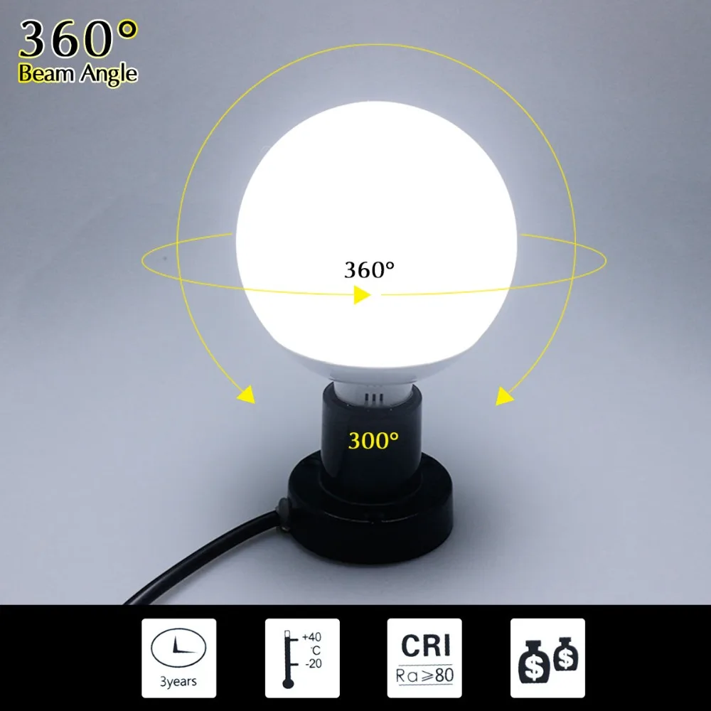 Светодиодная лампа с круглым светом E27 SMD5730 7 Вт 9 12 15 360 градусов 110 В 220 В|led rope light