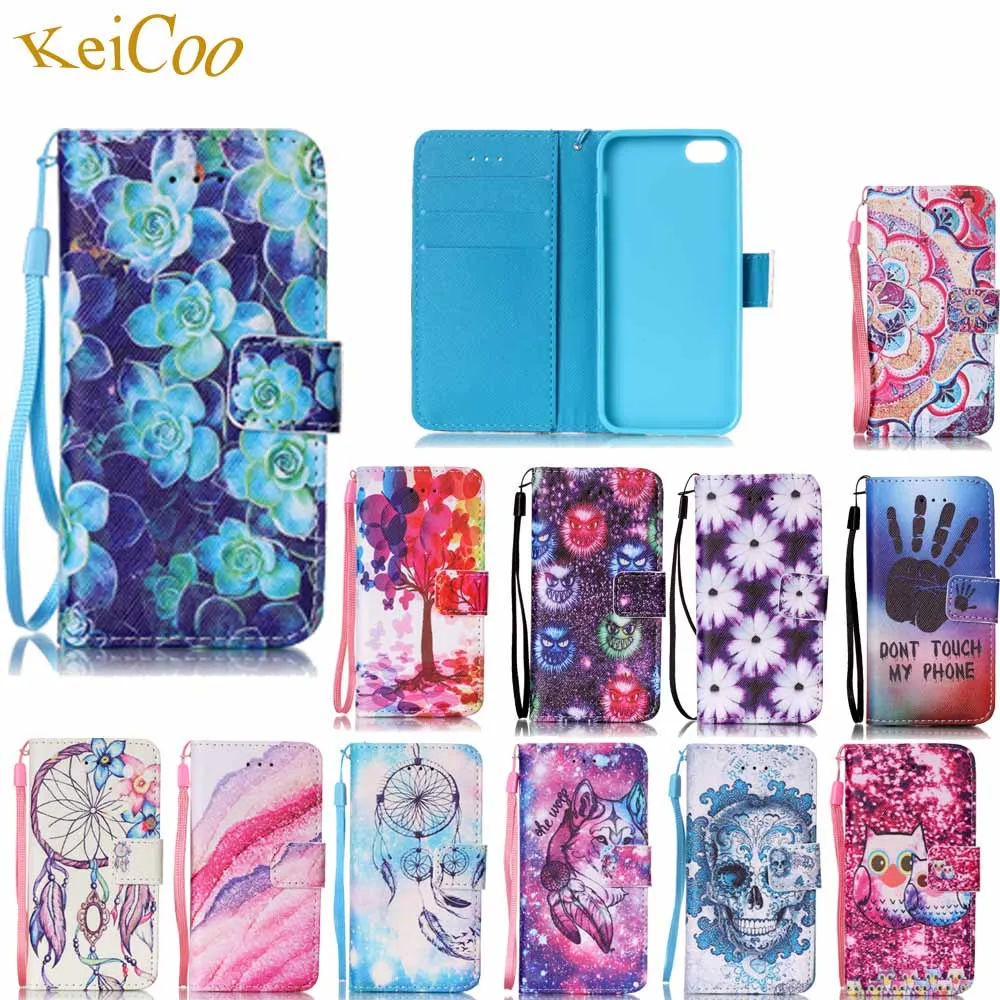 

Cute Pattern Phone Covers For SAMSUNG Galaxy J7 (2016) SM-J710FN J710H Duos 5.5" Wallet Book Flip Cases TPU Silicon Full Housing