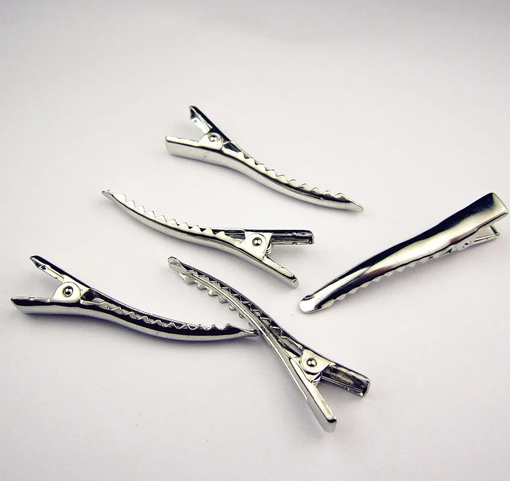 100pcs/lot 4.5cm Alligator Clips hair clip hair pin Nickel and lead free Drop shippingin Hair