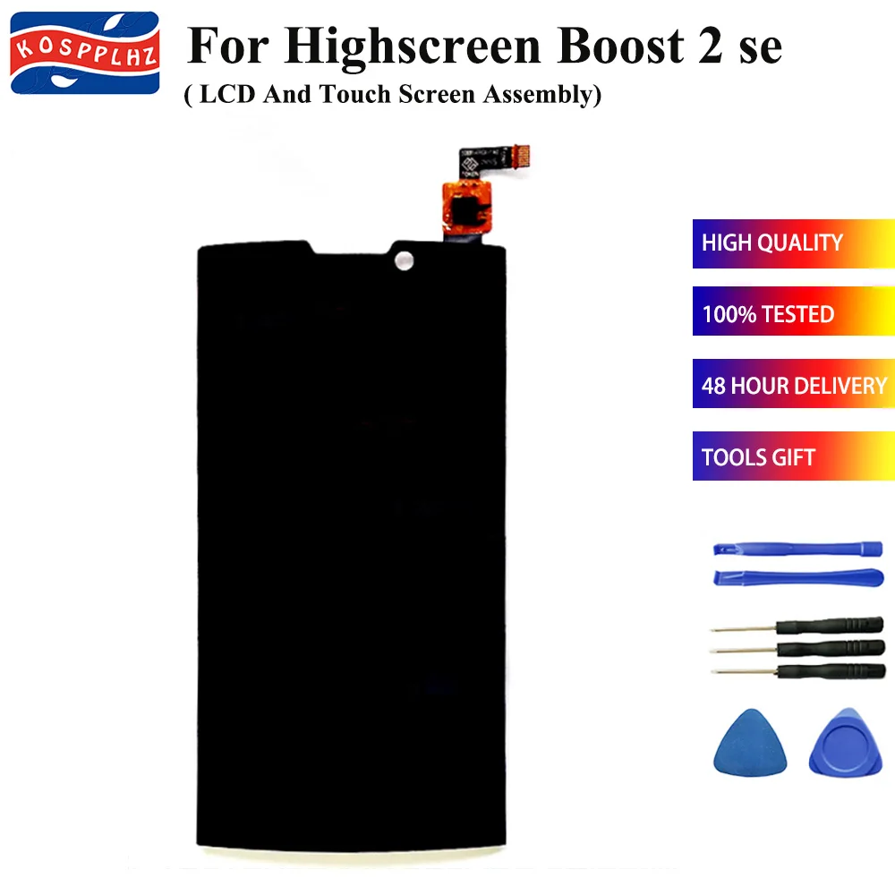

New For Highscreen Boost 2 se boost II se 9267 LCD Display and Touch Screen Digitizer Assembly Replacement 5.5 inch+tools