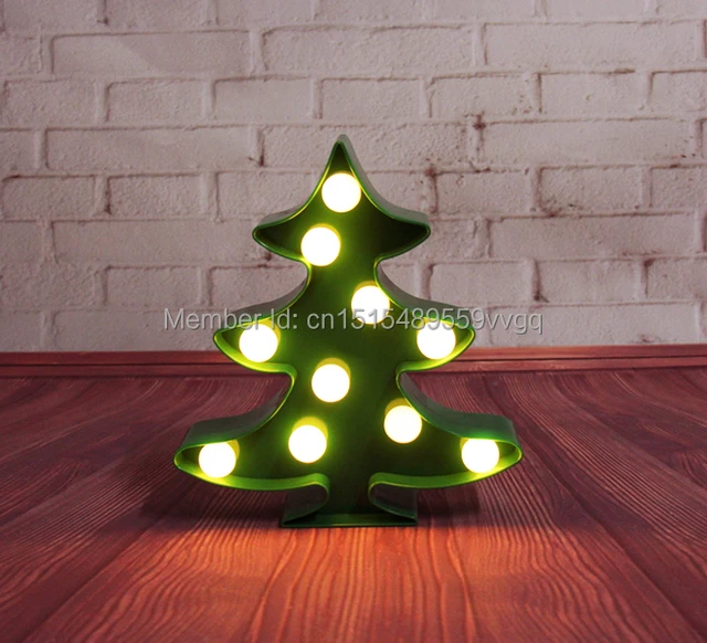 Novelty Light Up Mini Marquee Christmas Tree Sign Led Neon Novelty Light Up Mini Marquee Christmas Tree Sign Led Neon Indoor Dorm Lighting Free Shipping