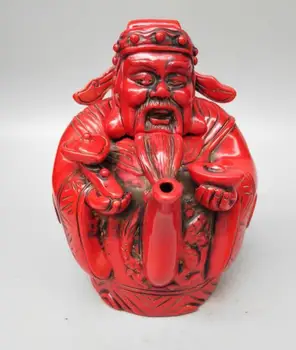 

Chinese imitation resin wealth Buddha statue teapot