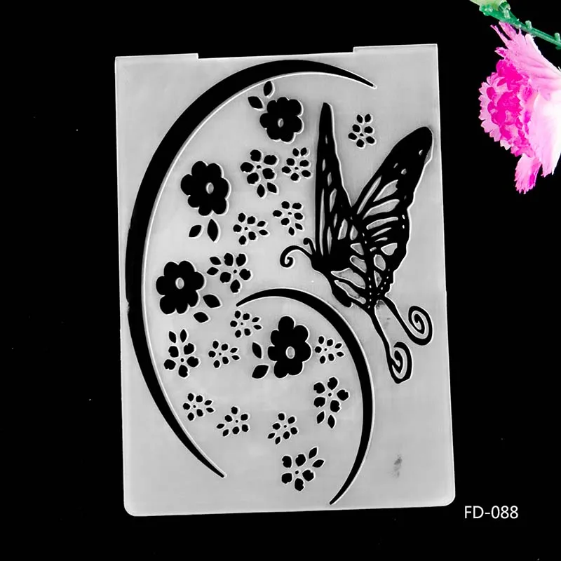 Kinds of Embossing Folders Plastic Scrapbooking For DIY Scrapbook Album Card Decorating Tool Crafts Card Paper Making Decoratio