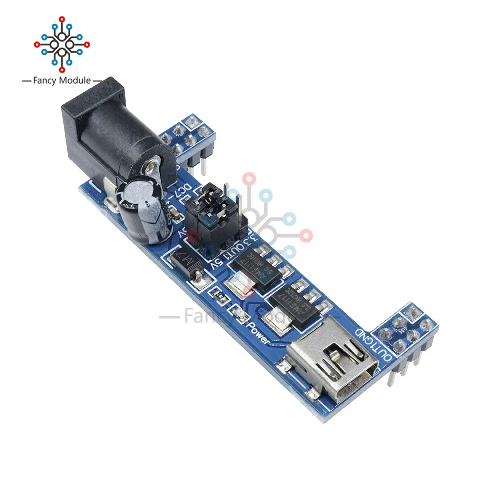 MB102 макетная плата модуль питания 3,3 V 5V для пайки