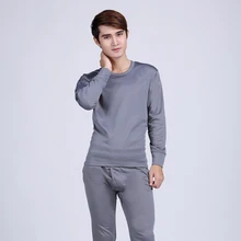 Лидер продаж Женский трикотажный топ из шелка Термальность нижнее бельё для девочек комплект с круглым вырезом под горло, хлопковые, толстые, теплые, зимняя одежда с длинными подштанниками Термальность нижнее белье брюки