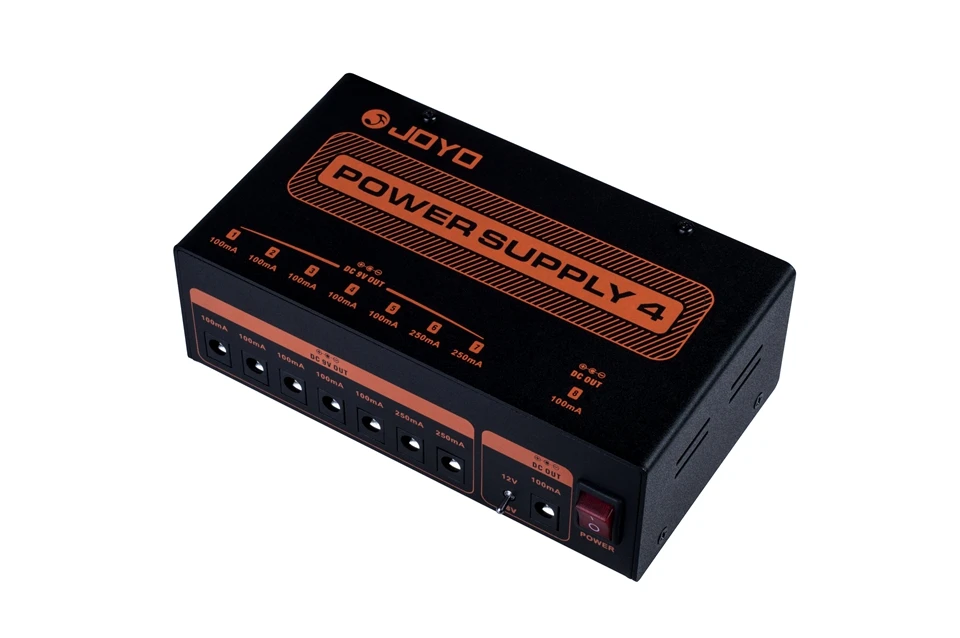 

JOYO 9V Power Supply 4 for Guitar Effect Pedal Eight Outputs Low Noise All Independent Output dc Power Supply Highly Filtered