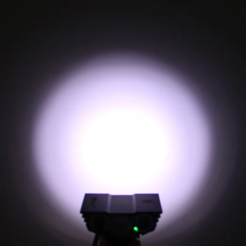 Waterproof 3XT6 LED Bicycle Light 10000LM Front Bike Head Light Night Cycling Lamp 5V USB Headlamp Only Lamp No Battery