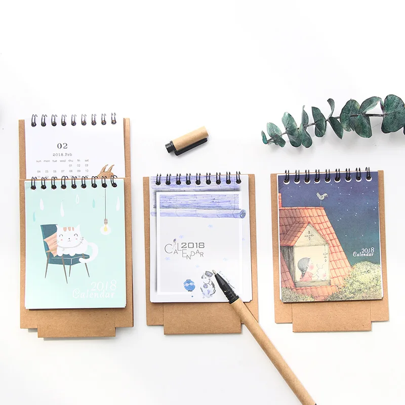 small desk calendar 2018