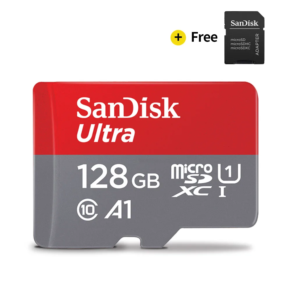 SanDisk карта памяти A1 класс 10 128 ГБ 64 ГБ|Карты памяти| |