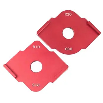 

2pcs Wood Panel Quick Radius Corner Table Bits Router Jig Angle Templates Woodworking Aids Tool R10* R15, R20* R30