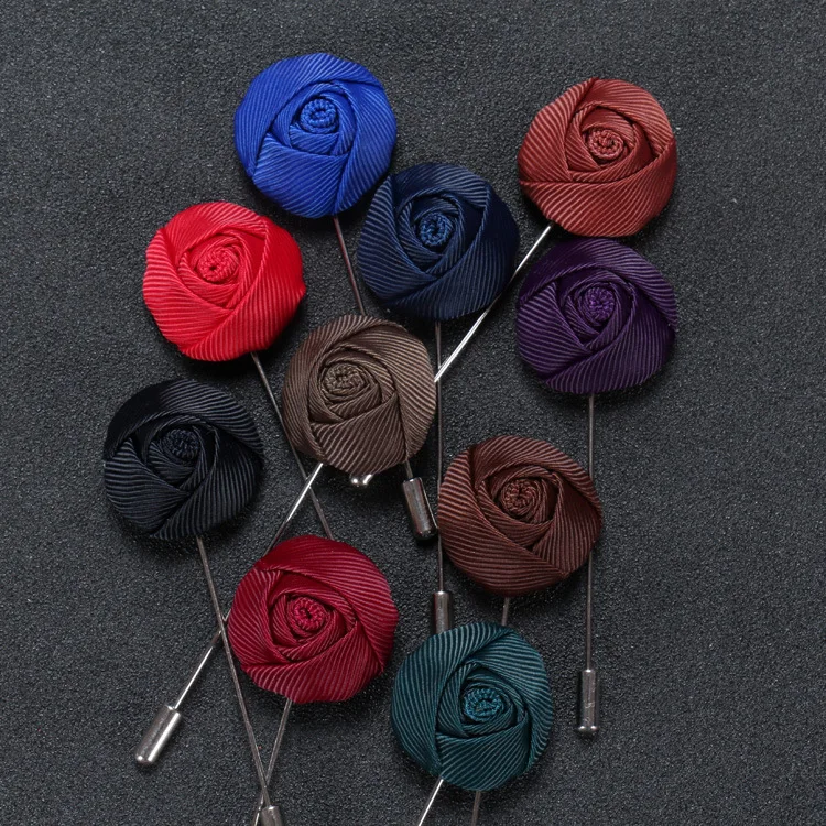 New Hot Classic Handmade Cloth Cute Rose Brooch Pins For font b Women b font and