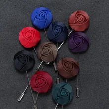 New Hot Classic Handmade Cloth Cute Rose Brooch Pins For Women and Men Fashion Men’s Suit Accessories Many Colors for Choose