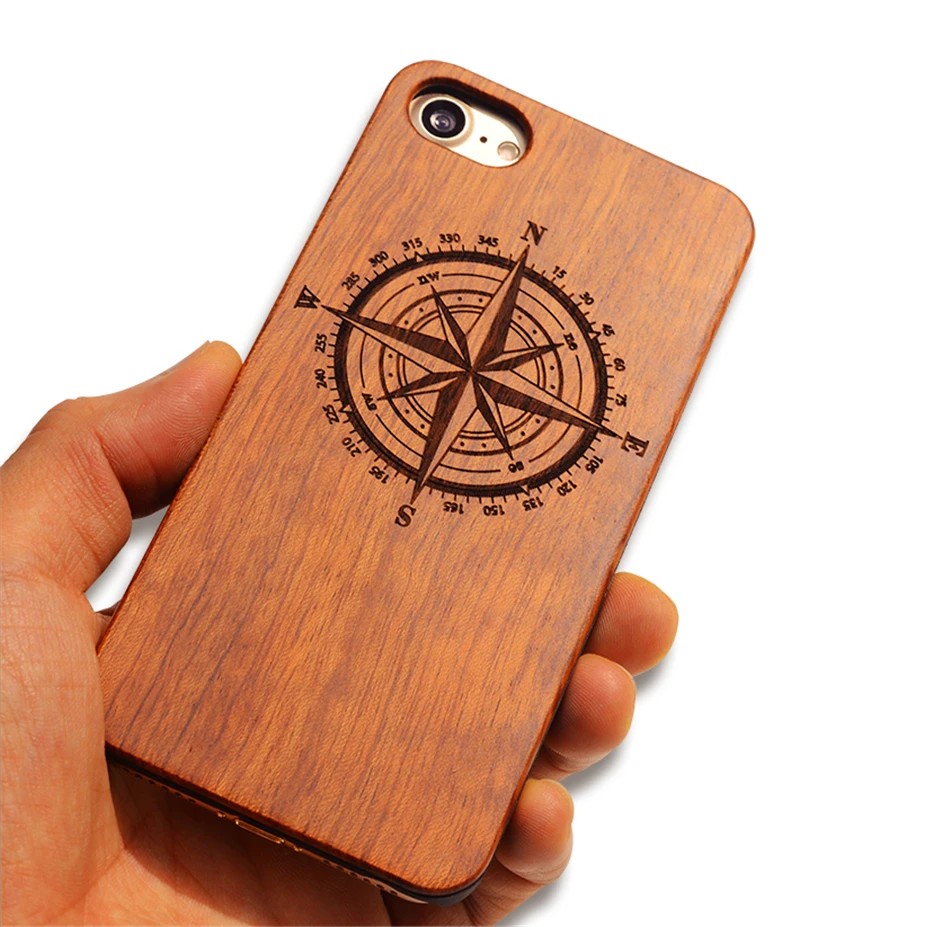 Retro PC+Wood Skull Case for iPhone 6 4.7\
