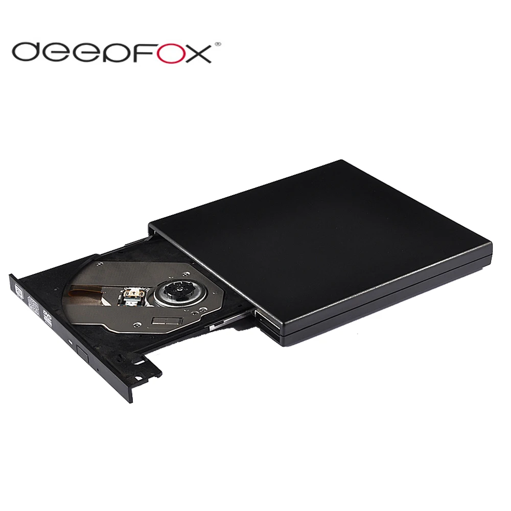 Deepfox Портативный внешний USB 2 0 CD RW/DVD RW привод горелка DVD ROM писатель для ПК Mac