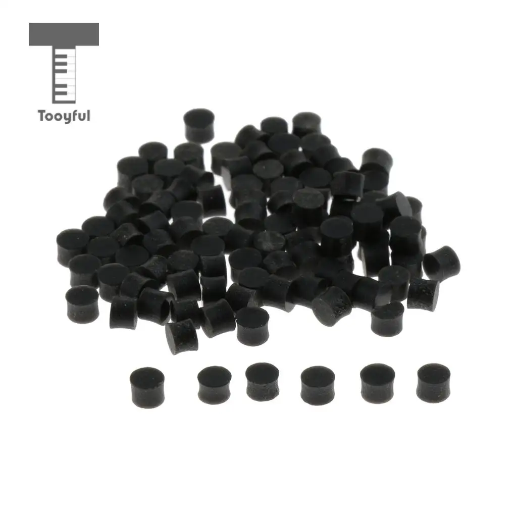 100pcs Black Guitar Dots White Mother of Pearl Shell Fingerboard Dots With Inlay for Guitars Ukuleles Mandolin Fingerboards