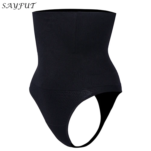 Hi waist Tummy Control for Women Thong Panties Seamless Elastic Shapewear Waist Trainers Cincher