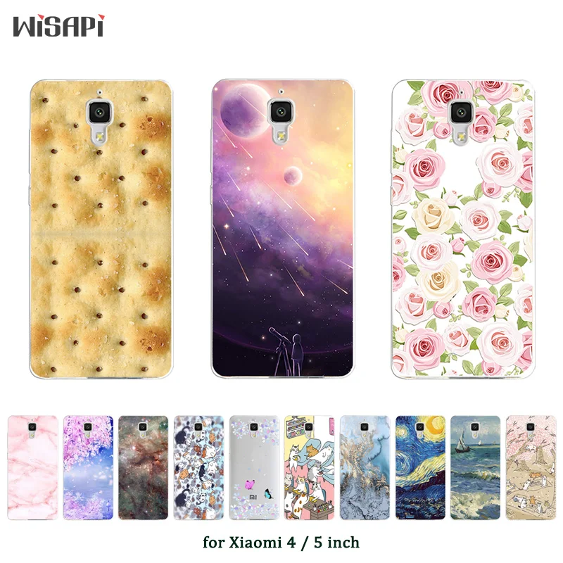 

Soft Case for Xiaomi Mi4 Cases Silicon Cover for Xiaomi Mi 4 Funda Fashion Printed TPU Phone Bag for Xiaomi M4 Carcasas