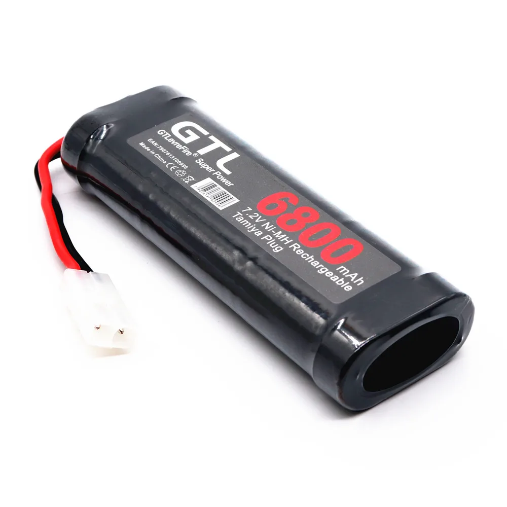 El Nuevo Gran capacidad de la batera de NiMH 6800 mAh 7,2 V es adecuado para RC Camin off-road tanque buque Baterias Gris super