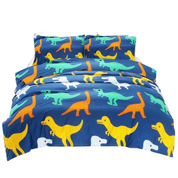 

Dinosaur Printed Duvet Cover Sets Home Bed Linens Bed Cloth Single Double Bed Queen King Size Duvet Cover Pillowcase Bedding Set