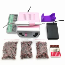 15 W Pro электрическая дрель для ногтей оборудование для дизайна ногтей пилки для маникюра, педикюра электрическая машинка для маникюра и аксессуаров для маникюра