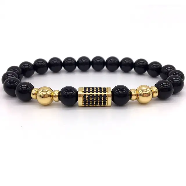Online Naiqube Geometric Men Bracelets 2018 Fashion New Naiqube Geometric Men Bracelets 2018 Fashion New Clic Stone Bead Charm Bracelet For Jewelry