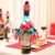 Christmas Wine Bottle Decor Set Santa Claus Snowman Deer Bottle Cover Clothes Kitchen Decoration for New Year Xmas Dinner Party 15