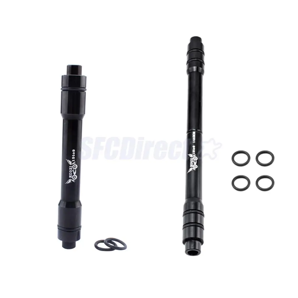 

2pcs Bike QR15mm to 9mm and 12mm to 9mm Thru Axle Quick Release Hub Conversion Skewer Adapter