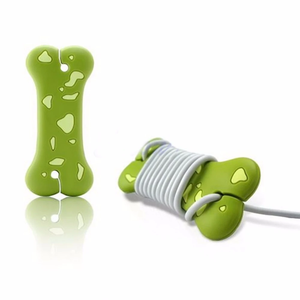 

ALITER Dog Bone Cord Headphone Earphone Wrap Manage Cable Winder Organizer