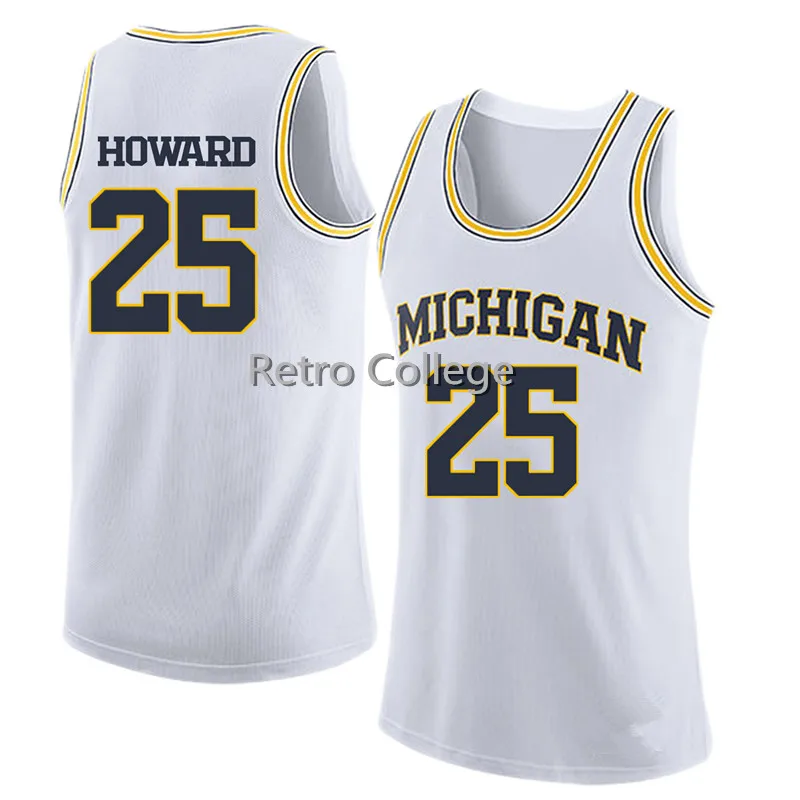 

25 Juwan Howard 12 Muhammad-Ali Abdur Rahkman Michigan State Mens Basketball Jersey Stitched Custom Any name and number