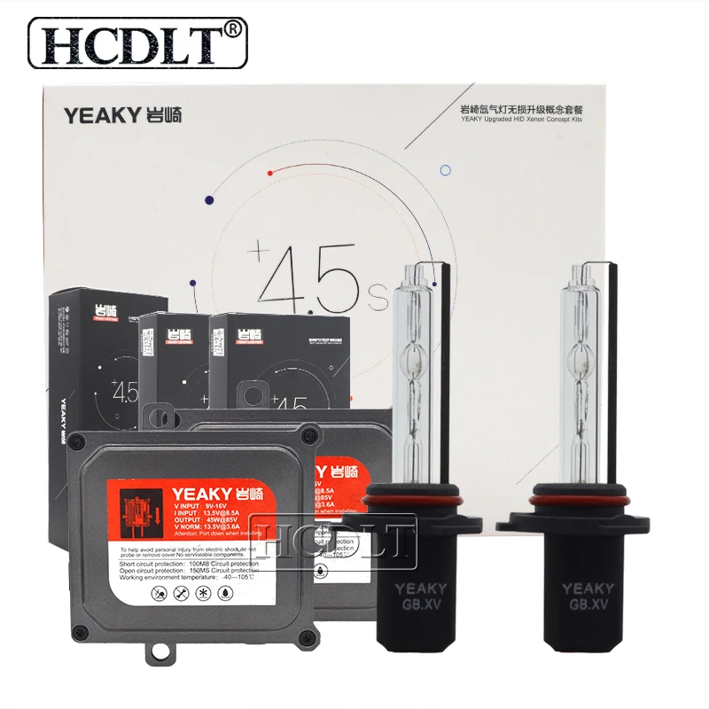 HCDLT ультра яркий 45 Вт 5500 к Yeaky лампа HID комплект ксенон H1 H11 HB3 9006 HB4 H7 Автомобильный