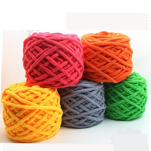 Hilo de lana gruesa para tejer a mano, colorante colorido para bufanda,  manta de lana gigante, 2 piezas - AliExpress
